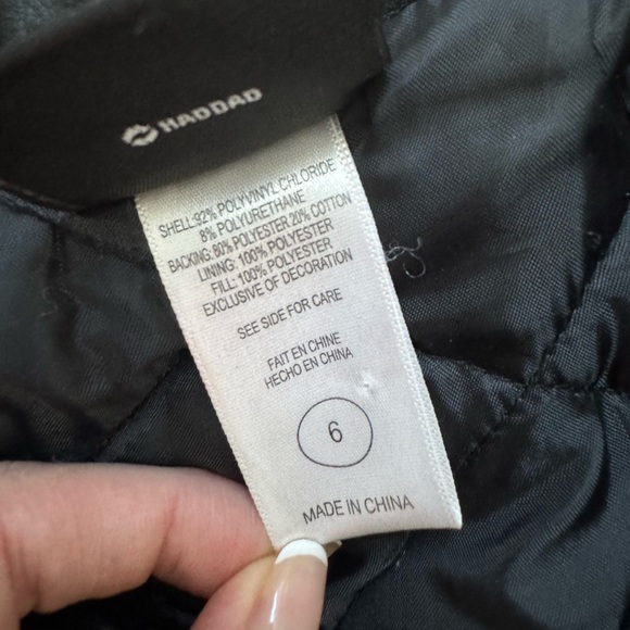 Harley Davidson Faux Leather Kids Motorcycle Jacket - Size 6 -  Black - EUC - Picture 5 of 10